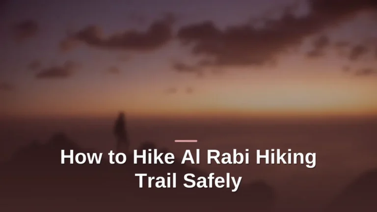 Al rabi hiking trail