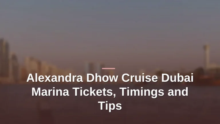 alexandra dhow cruise dubai marina