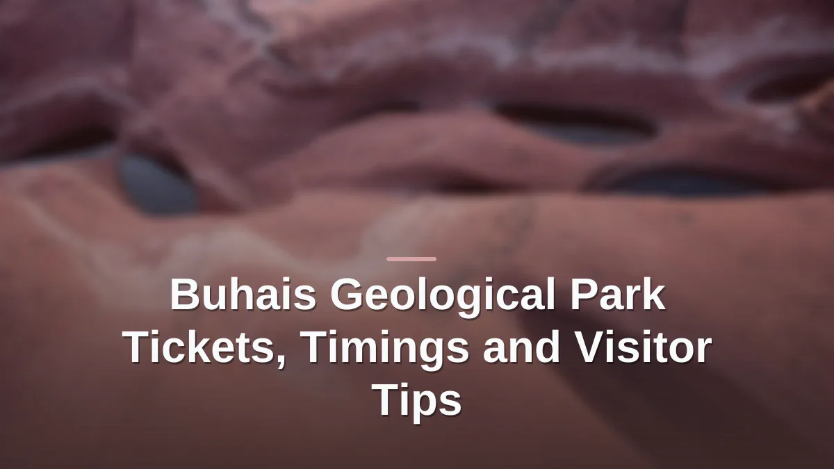 Buhais geological park