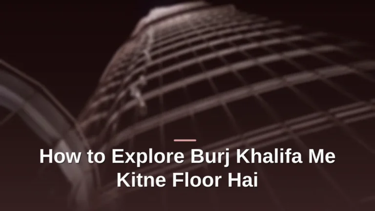 burj khalifa me kitne floor hai