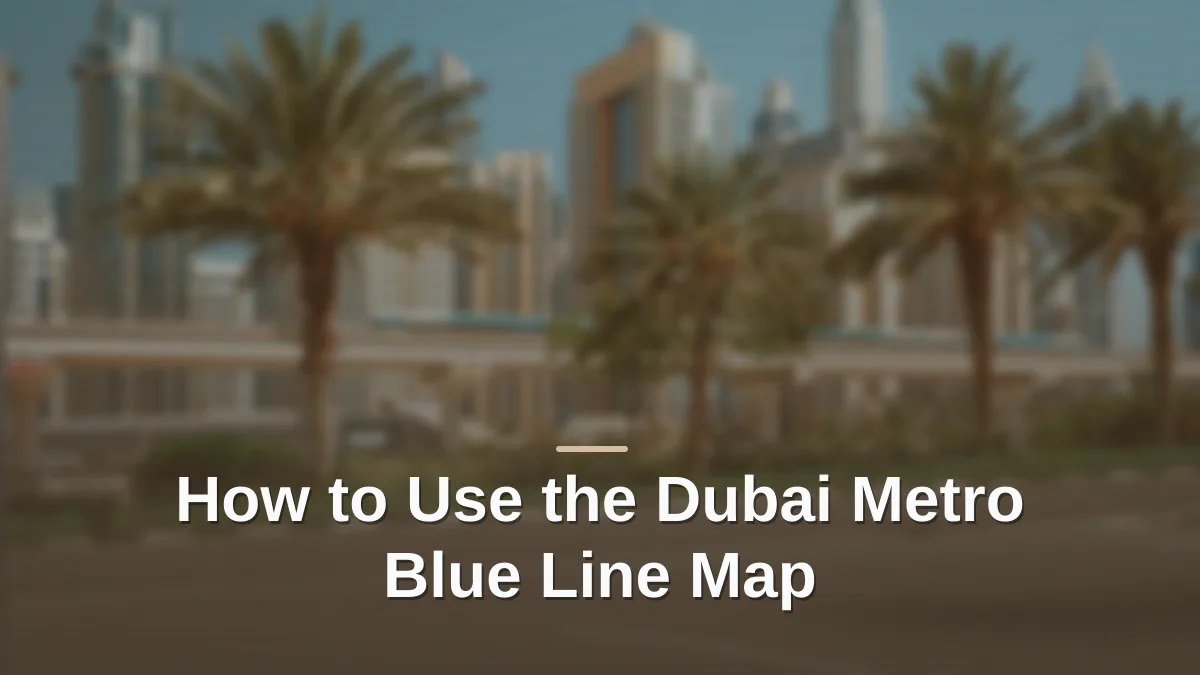 dubai metro blue line map