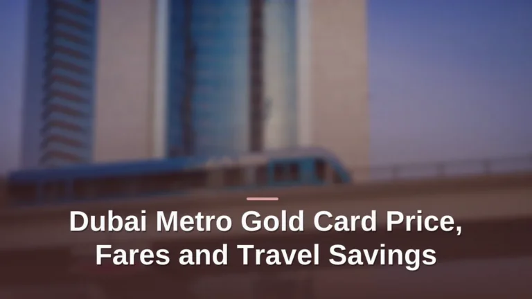 dubai metro gold card price