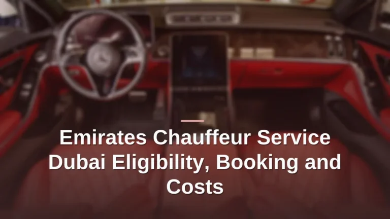 emirates chauffeur service dubai