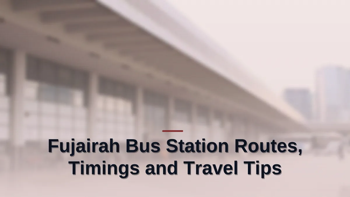 Fujairah bus station