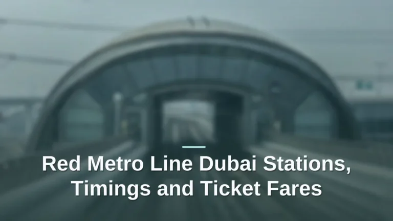 red metro line dubai