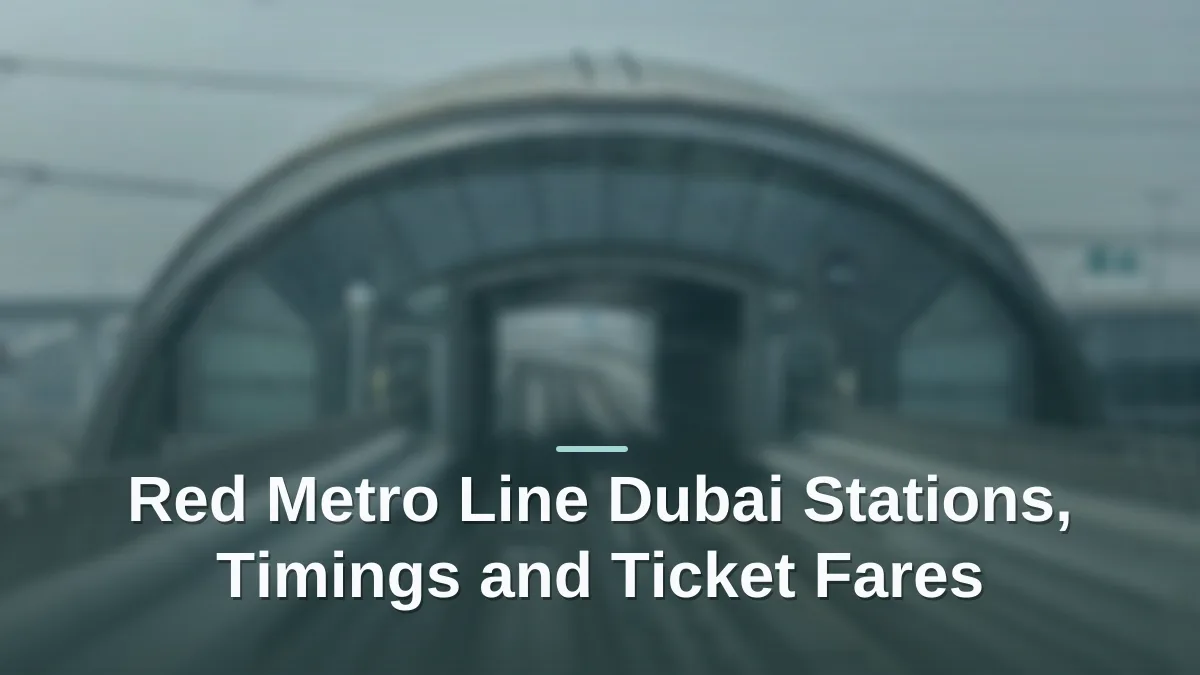 red metro line dubai