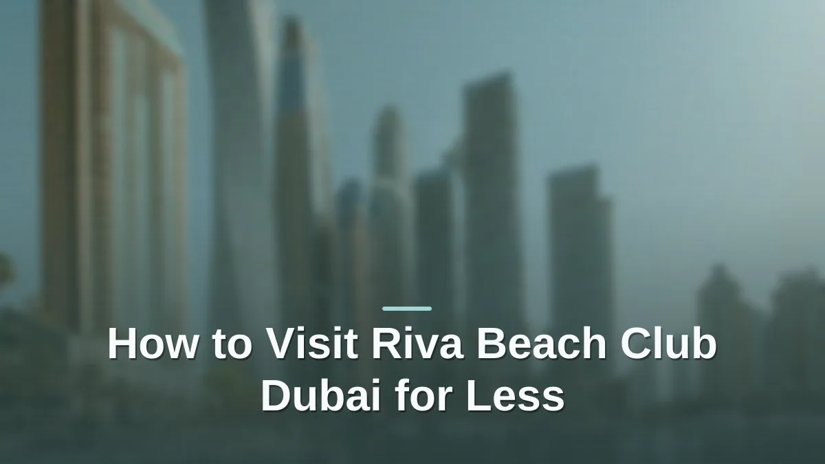 riva beach club dubai