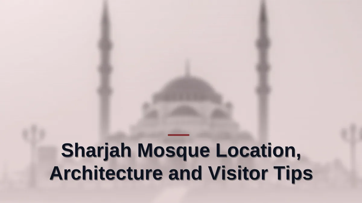 Sharjah mosque
