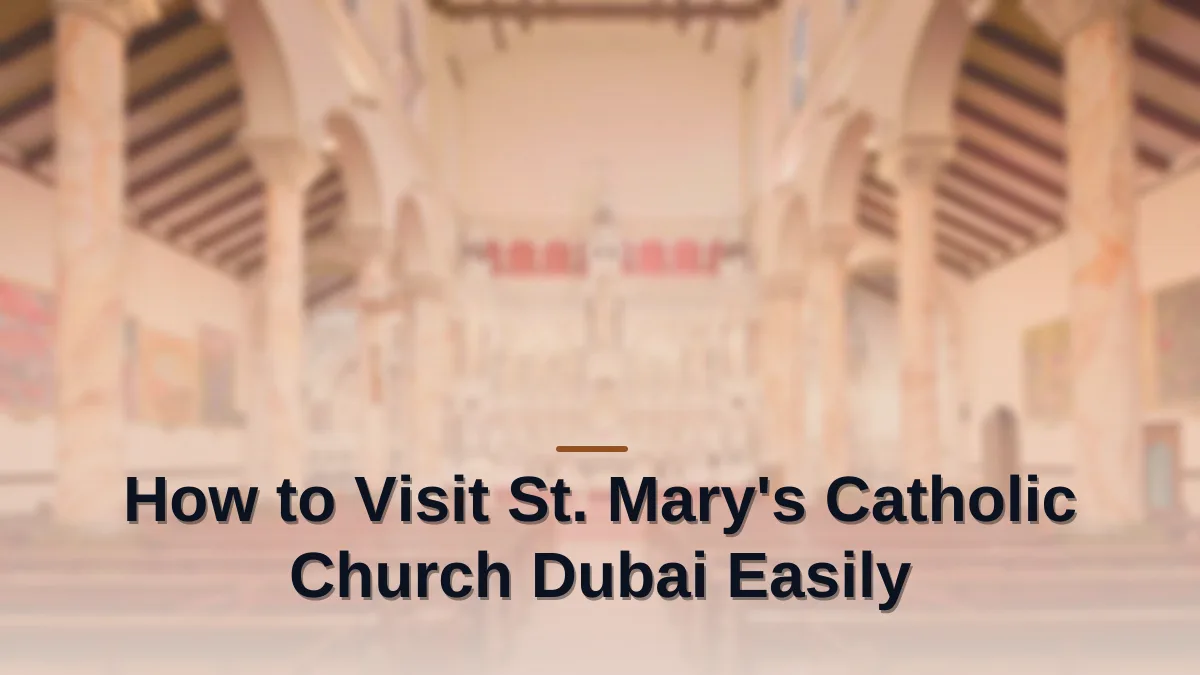 st. mary's catholic church dubai